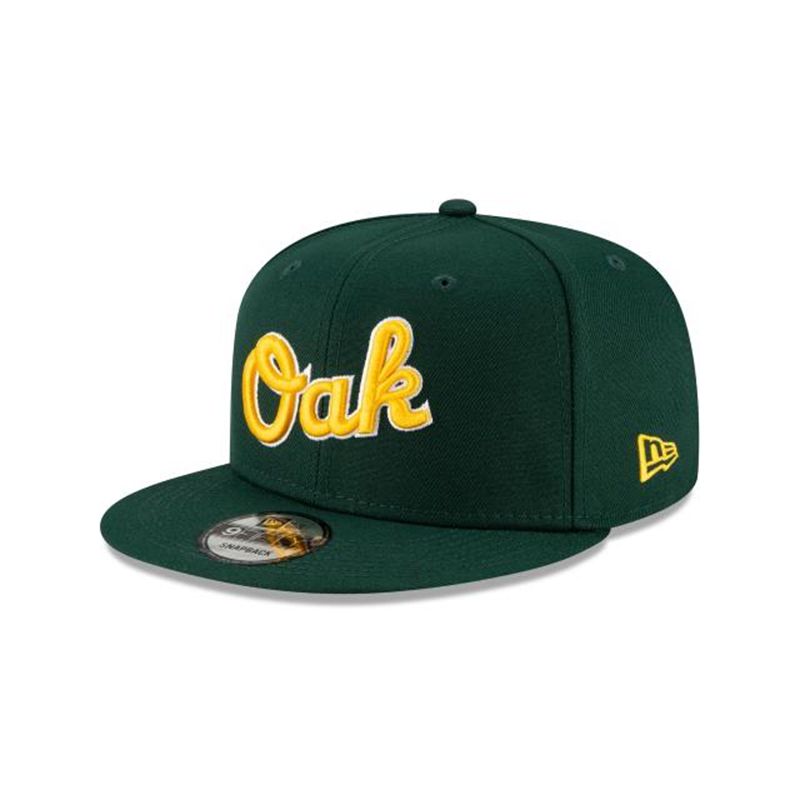 MLB Oakland Athletics Ligature 9Fifty Snapback (RSX7378) - Green New Era Caps